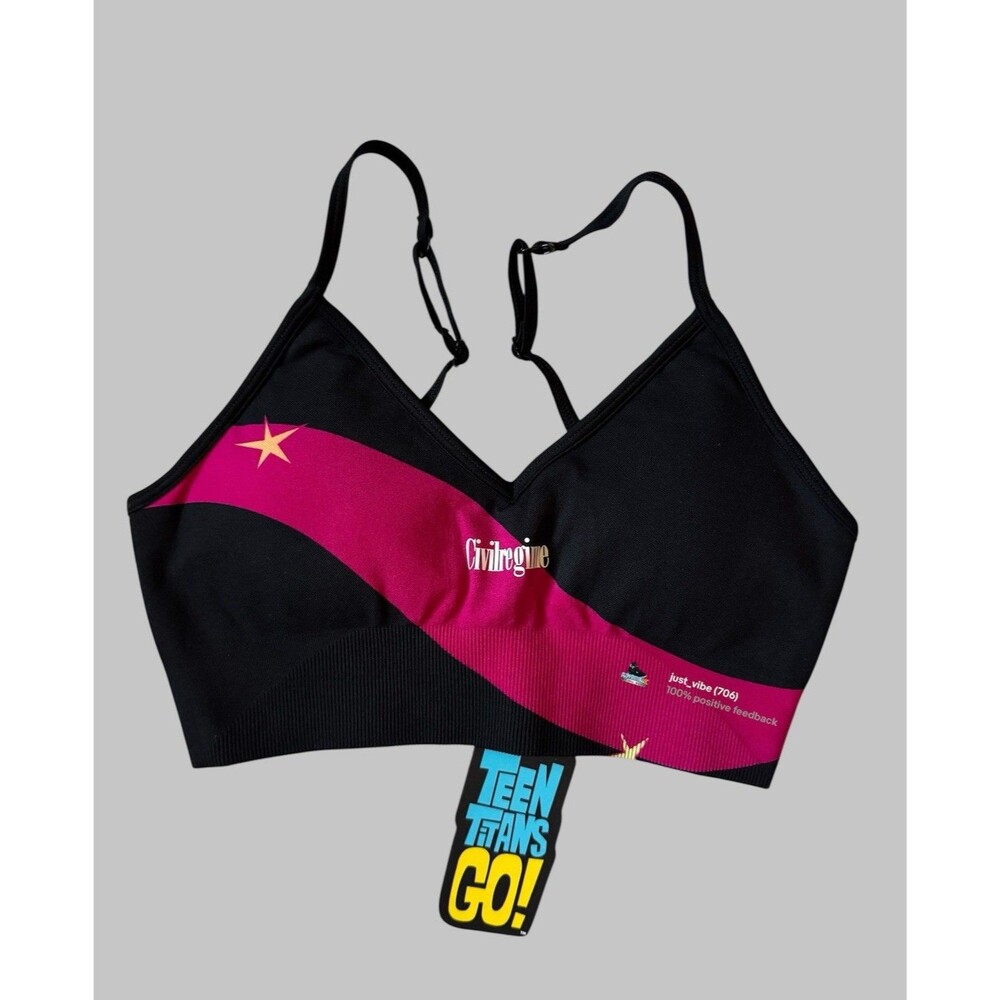 Civil Regime x Teen Titans Go Starfire Seamless Sports Bra Women’s Small NWT